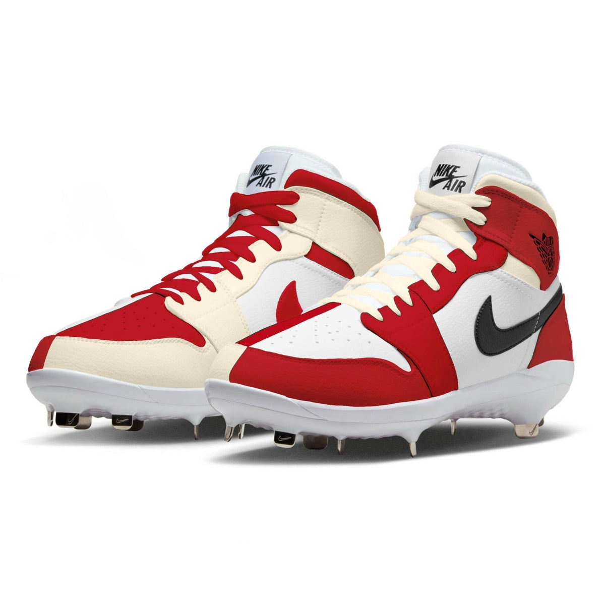 "Strawberry Cream Mismatch" Jordan 1 Retro Cleats