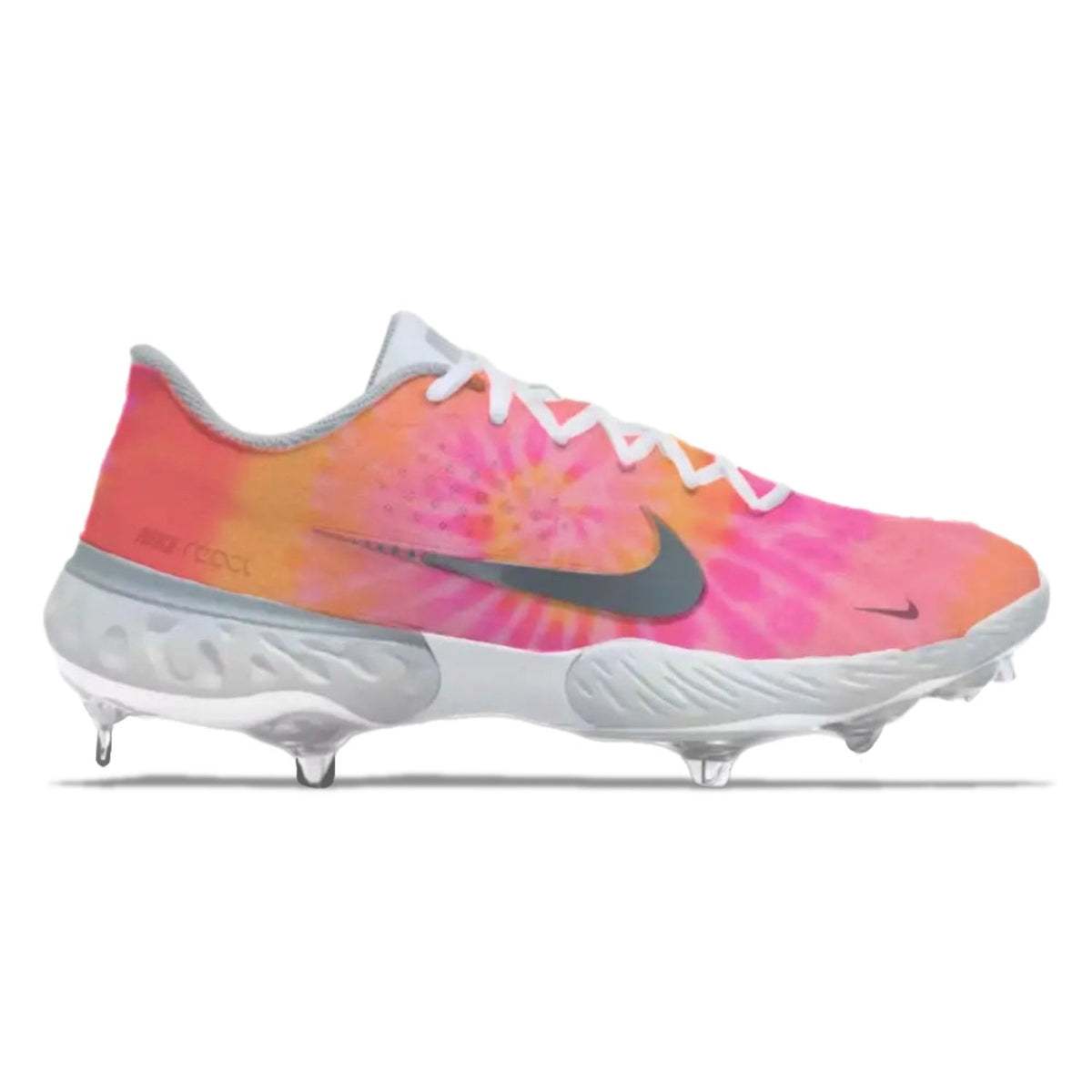 "Sunset Tie-Dye" Nike Alpha Huarache Elite 3 Low Cleats