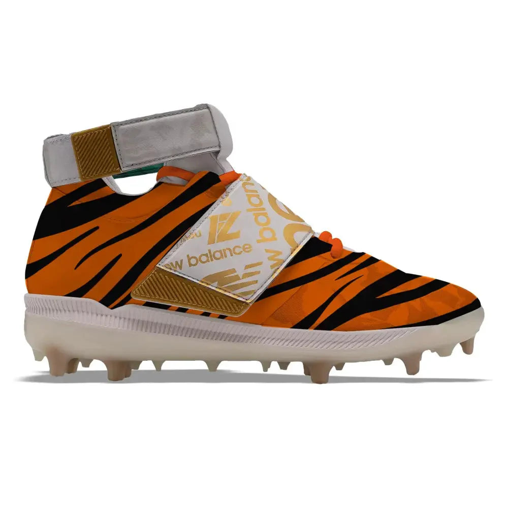 "Tiger" New Balance Lindor 1 TPU Baseball Cleats