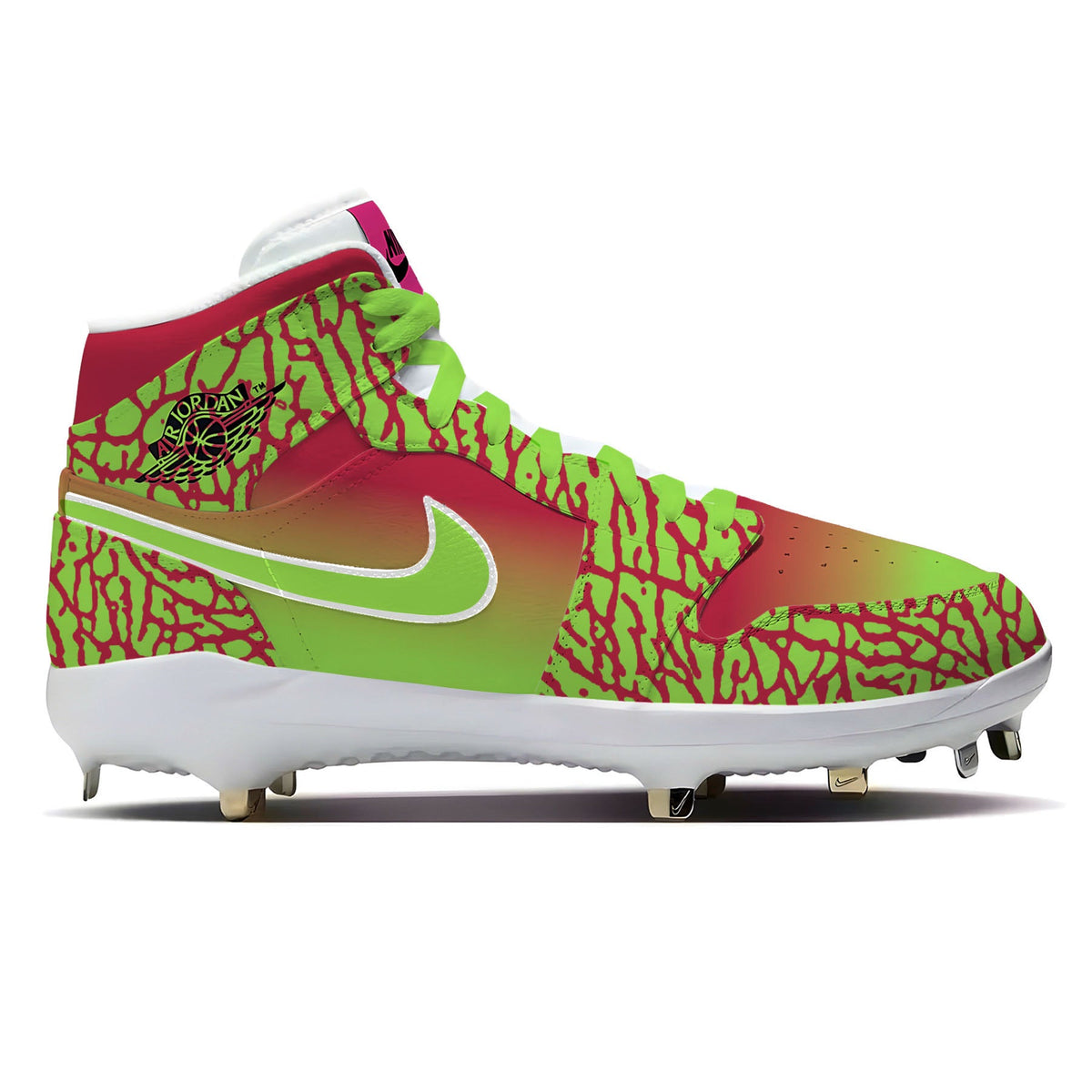 "Toxic Heat" Jordan 1 Retro Cleats