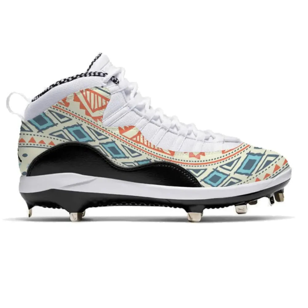 "Tribal" Jordan 10 Retro Cleats