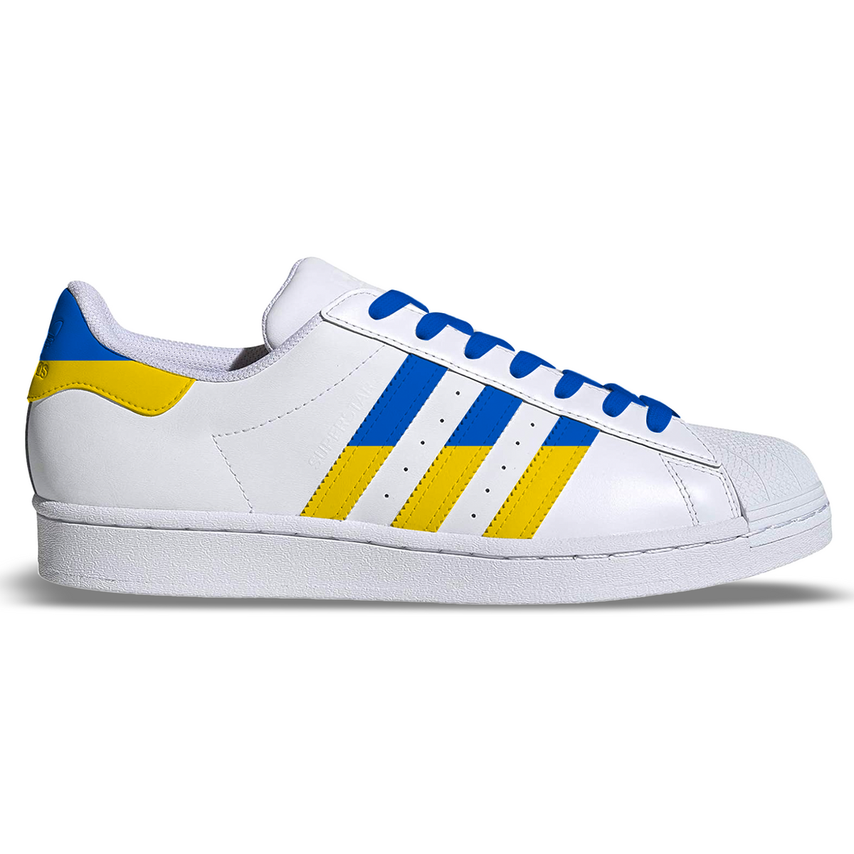 "Ukraine Strong" Adidas Superstar Shoes
