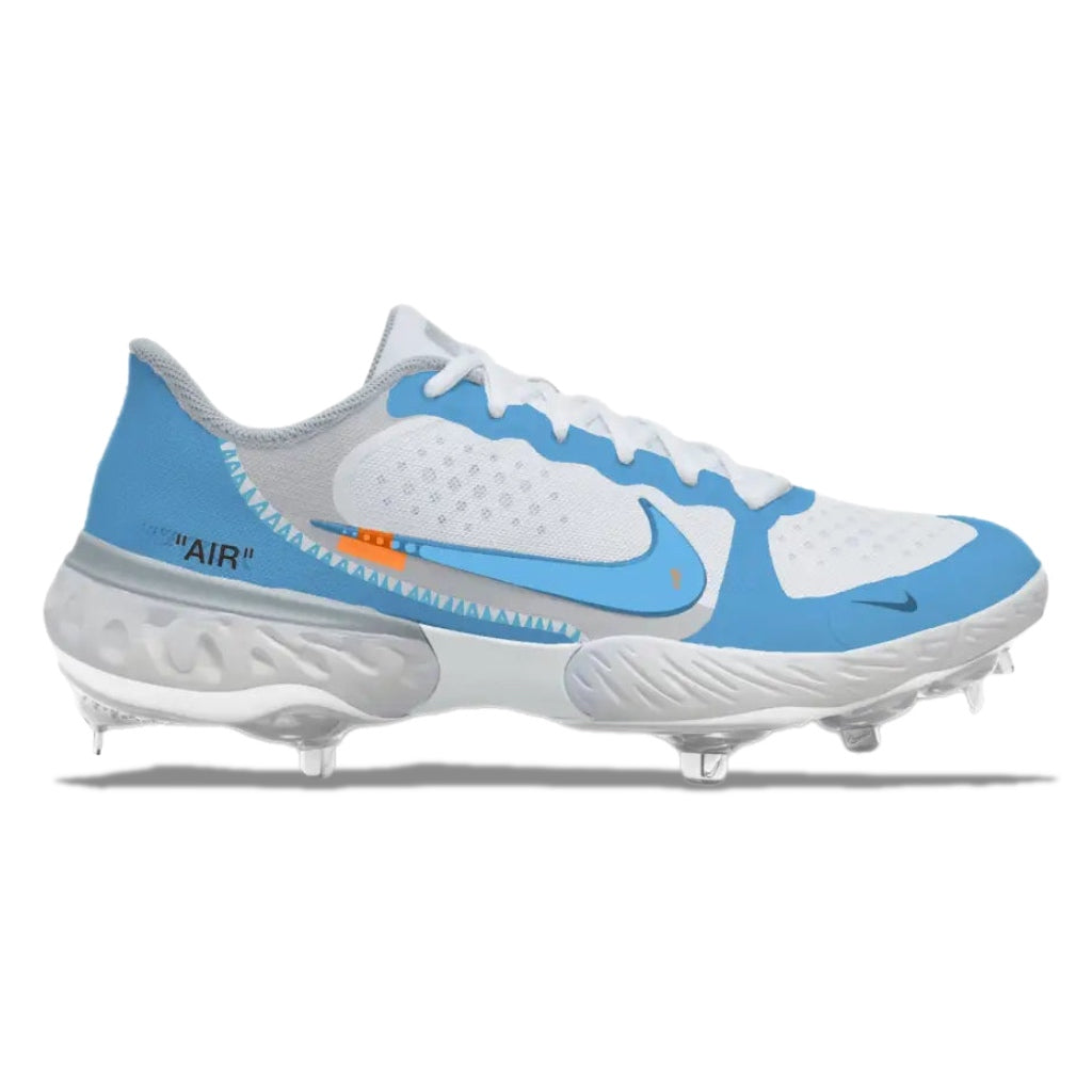 "UNC OW" Nike Alpha Huarache Elite 3 Low Cleats