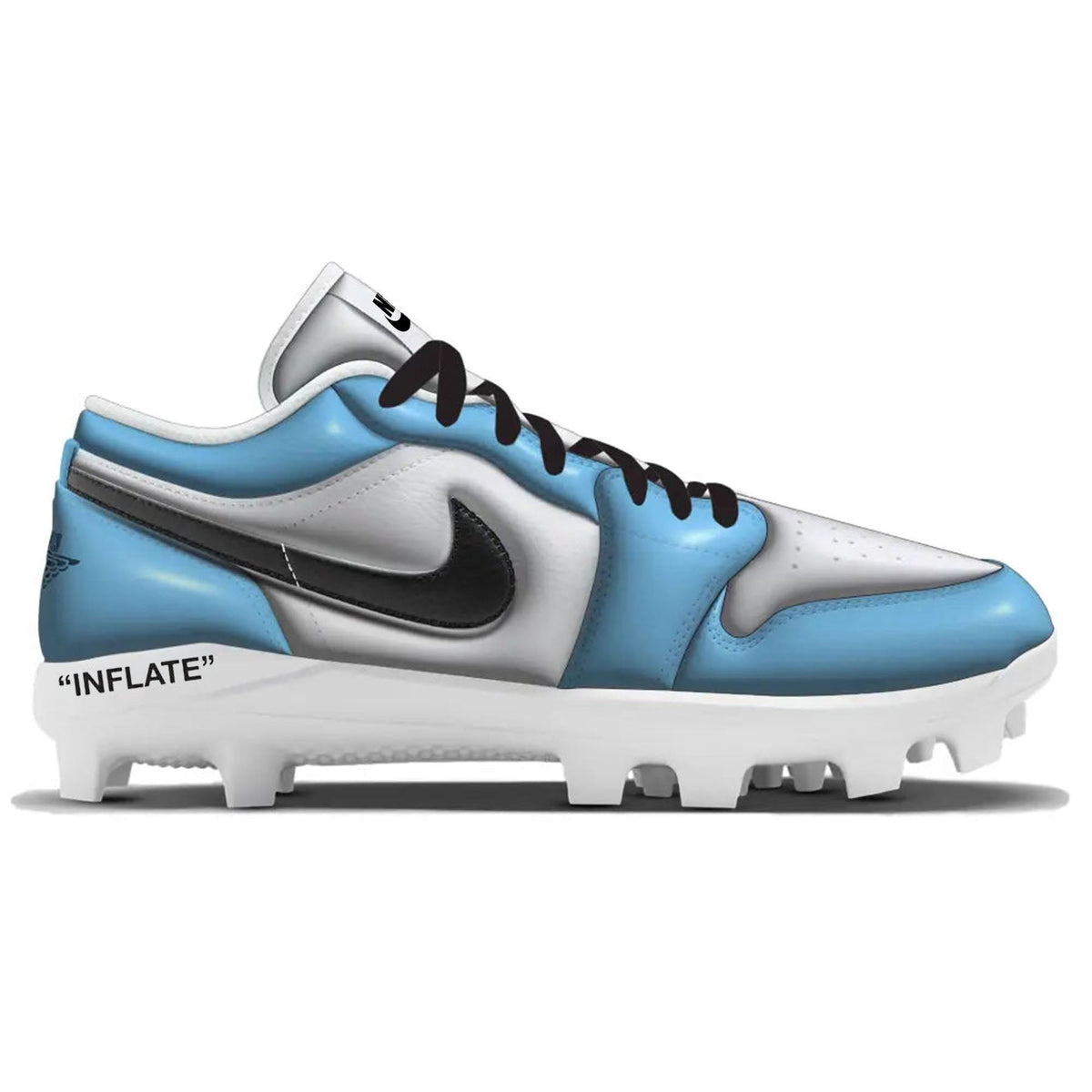"University Blue INFLATE" Jordan 1 Retro Cleats