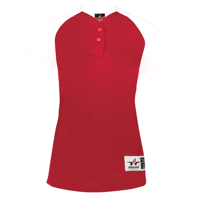 Womens Two Button Fastpitch Jersey - Pro Game Sports