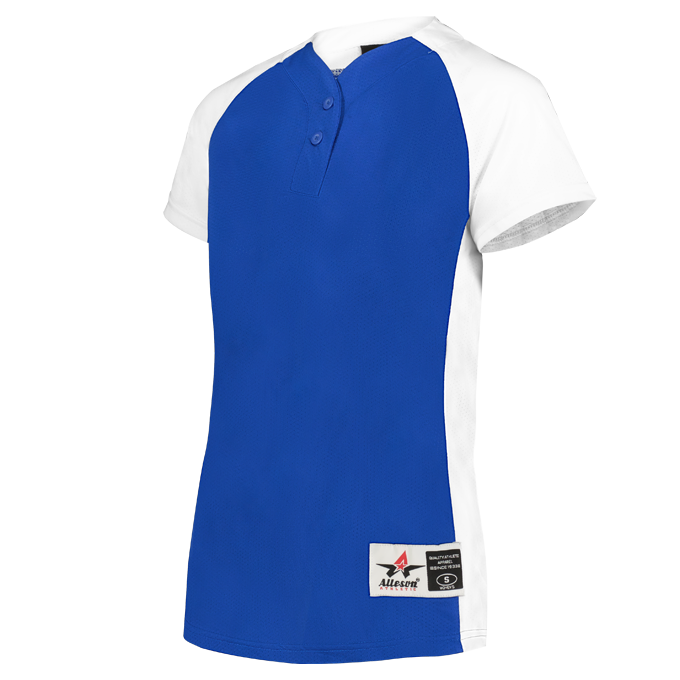 Womens Two Button Fastpitch Jersey