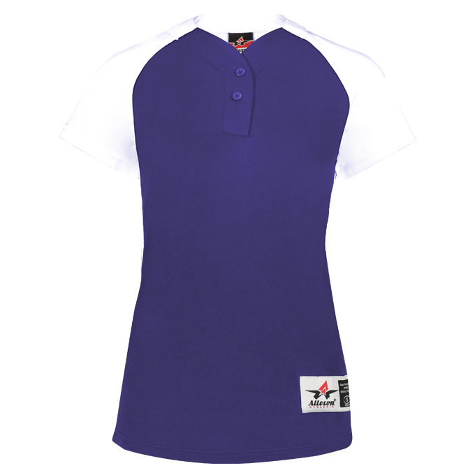 Girls Two Button Fastpitch Jersey - Pro Game Sports