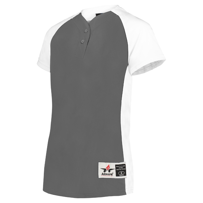 Girls Two Button Fastpitch Jersey - Pro Game Sports