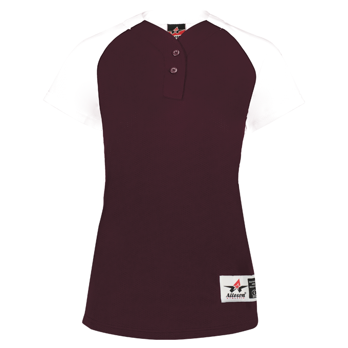 Girls Two Button Fastpitch Jersey - Pro Game Sports