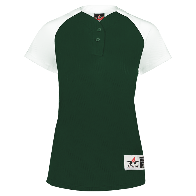 Girls Two Button Fastpitch Jersey
