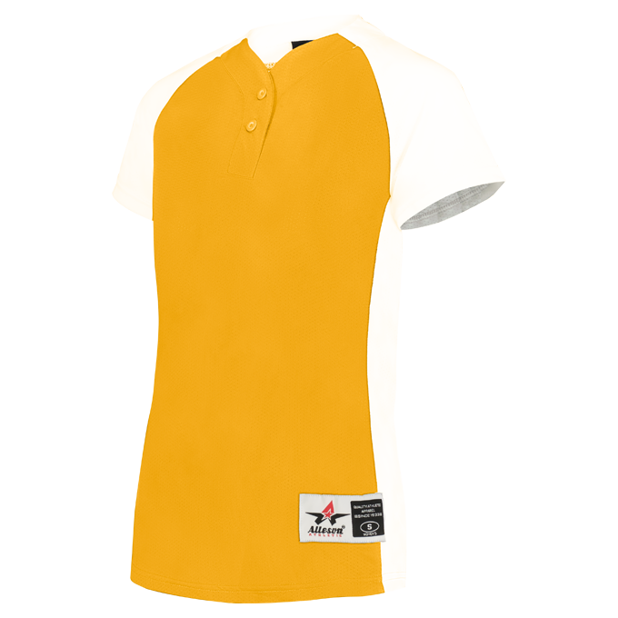 Girls Two Button Fastpitch Jersey