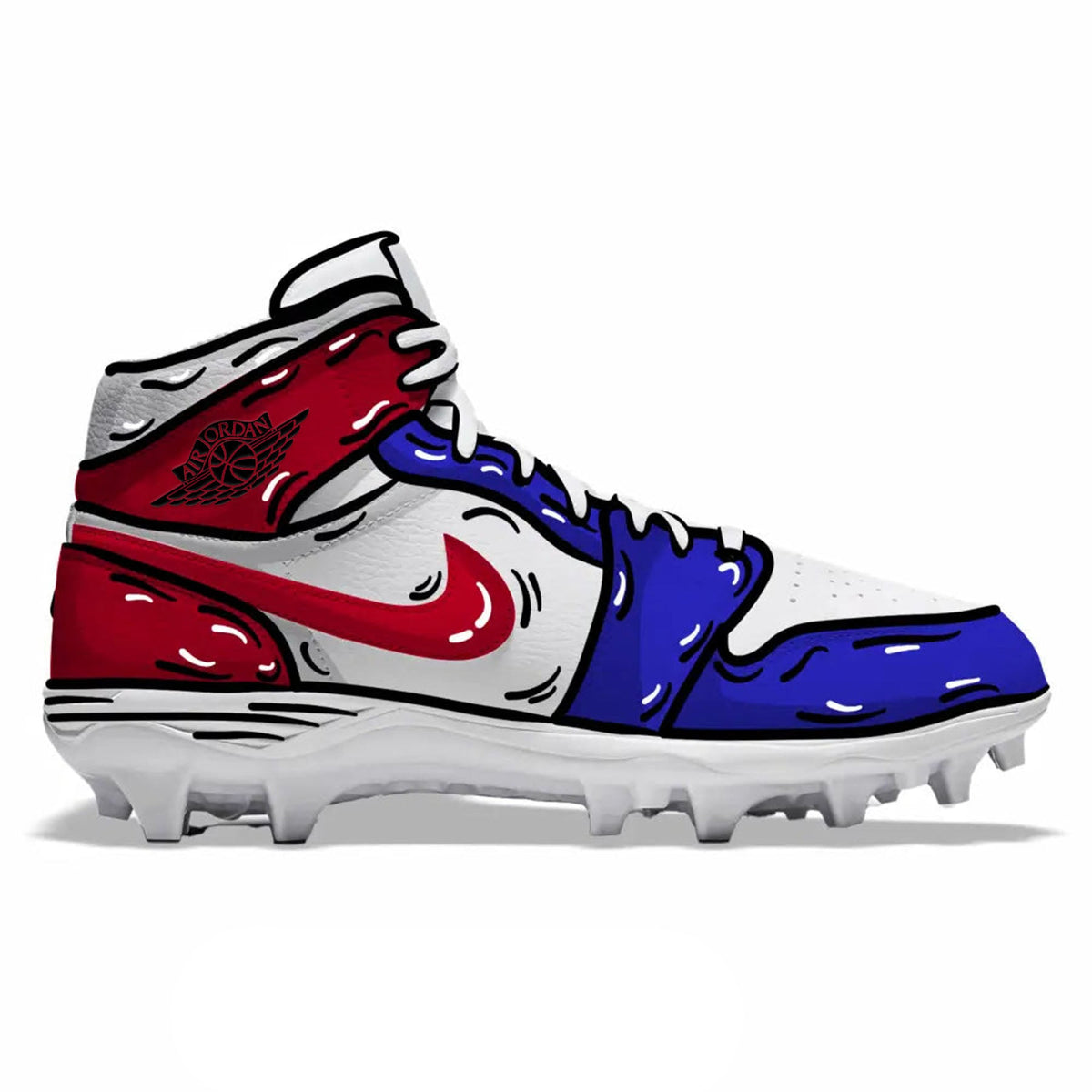 "USA Cartoon" Jordan 1 TD Cleats