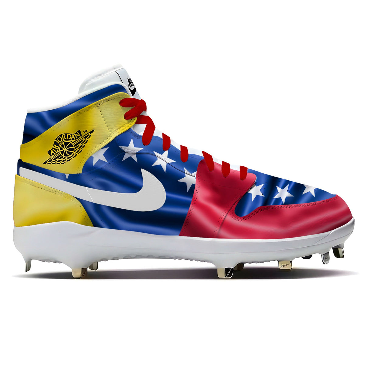 "Venezuela Waving Flag" Jordan 1 Retro Cleats