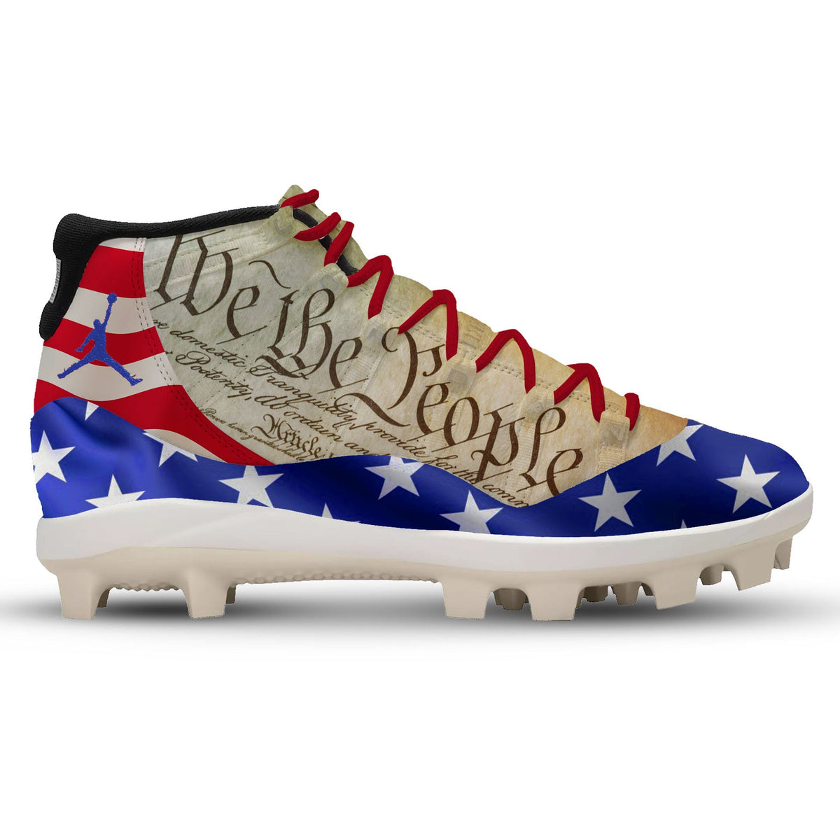 "We The People" Jordan 11 Retro MCS Cleats