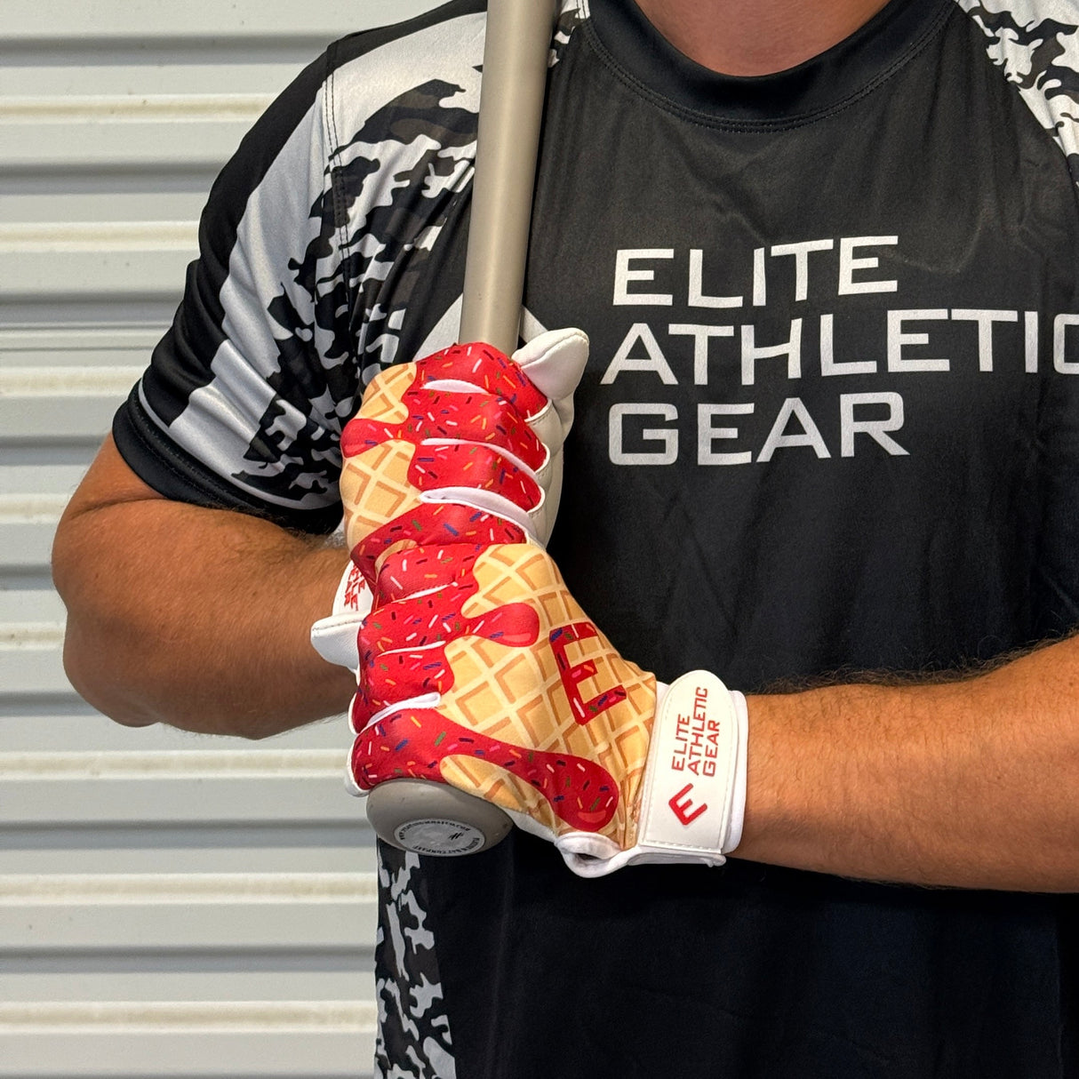 Red Ice Cream Batting Gloves - Pro Game Sports