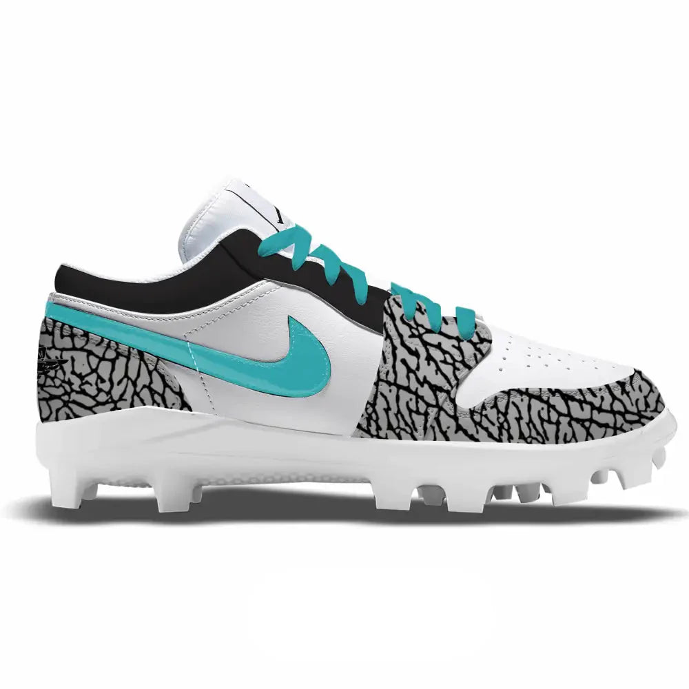 "White Mint" Jordan 1 Retro Cleats