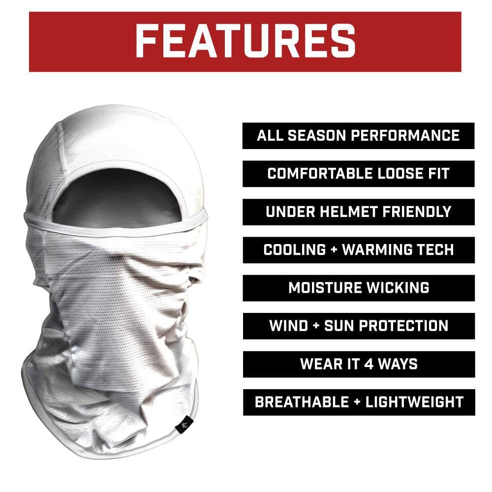 White Balaclava Mask (Shiesty) - Pro Game Sports