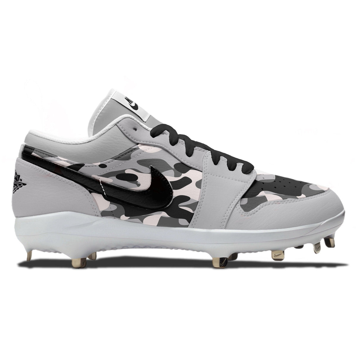 "Wolf Grey Camouflage" Jordan 1 Retro Cleats