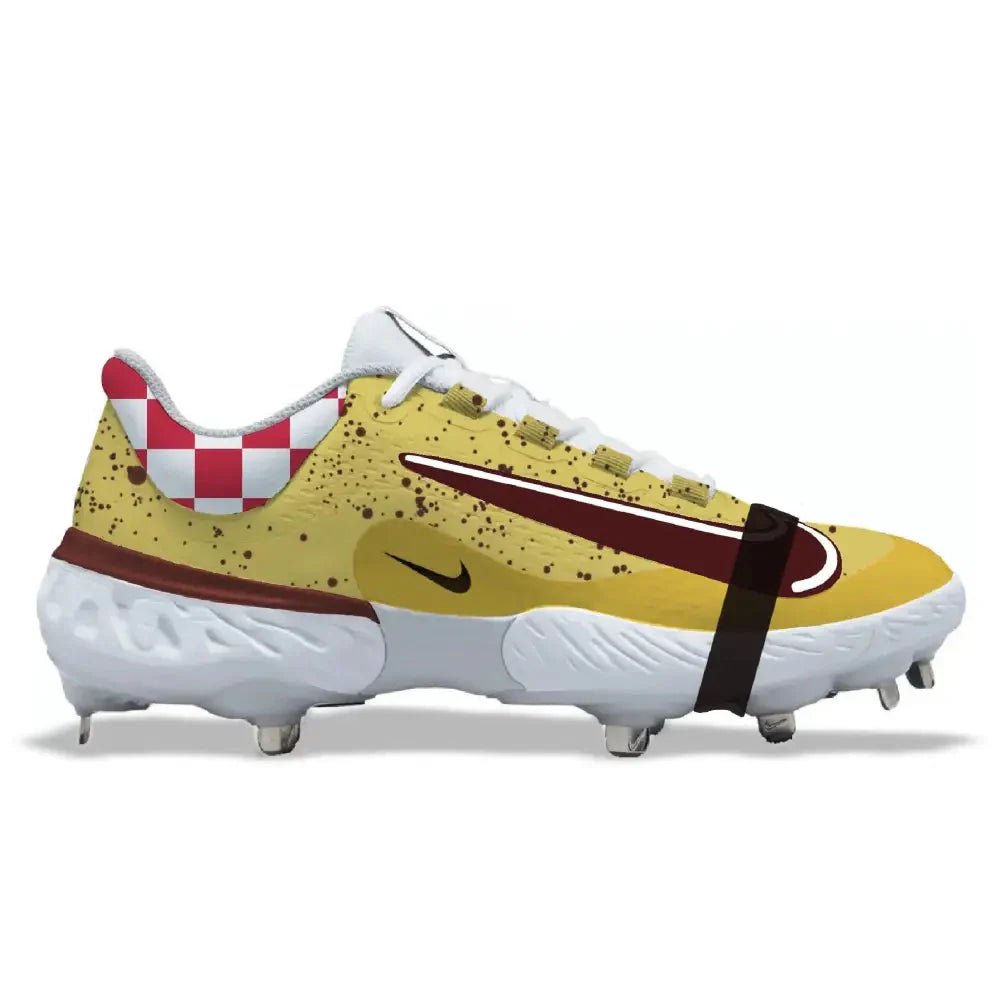 "Yellow Lobster" Nike Alpha Huarache Elite 4 Low Cleats