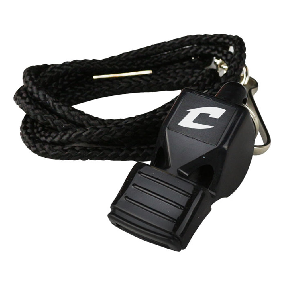 Officials' Whistle w/Lanyard & Mouth Cushion