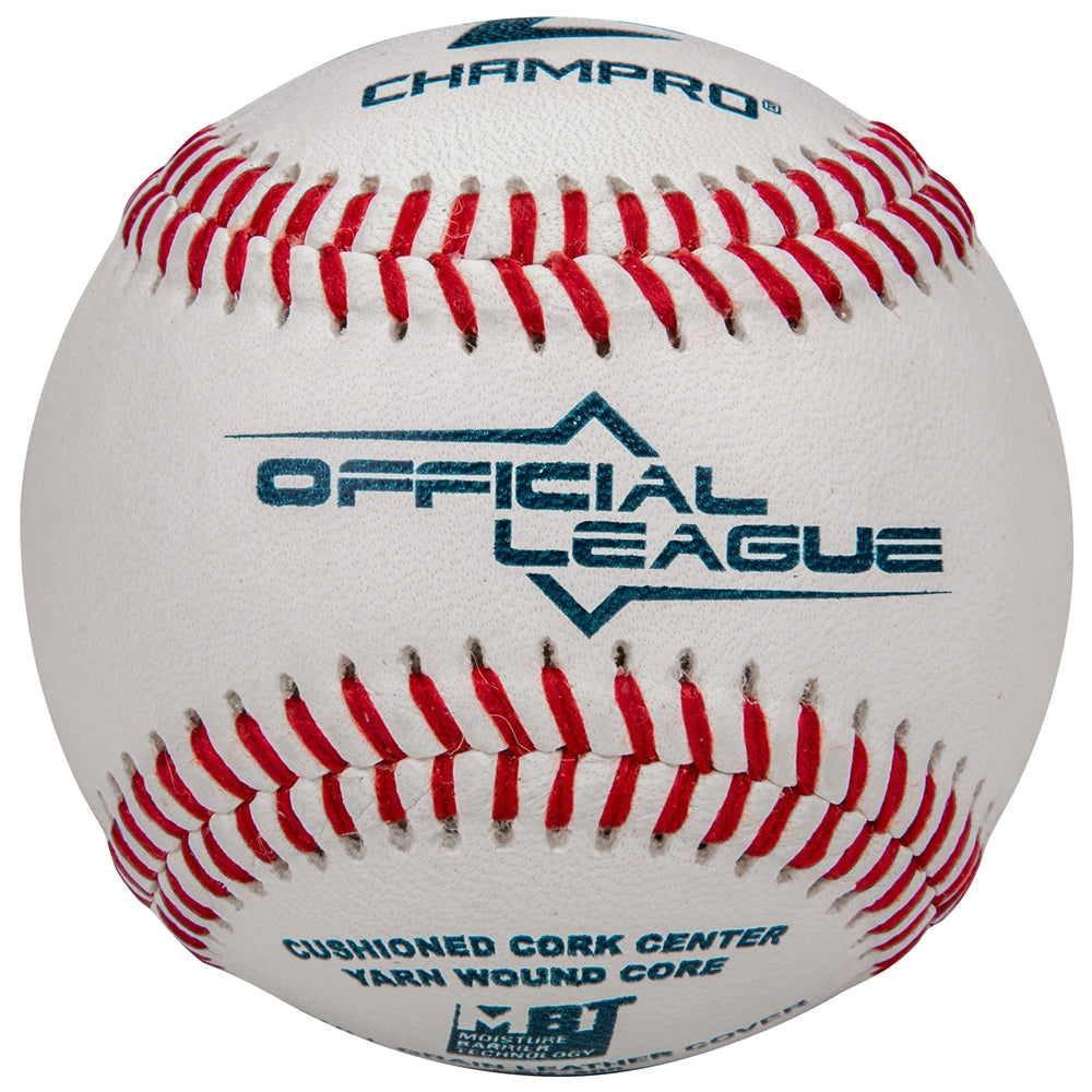 Official League Baseballs - Double Cushion Cork Core - Full Grain Leather Cover