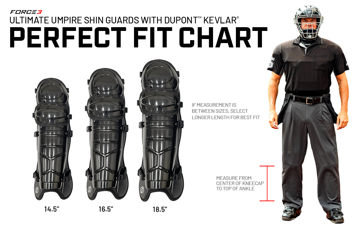 Ultimate Umpire Shin Guards with Dupont Kevlar - Pro Game Sports