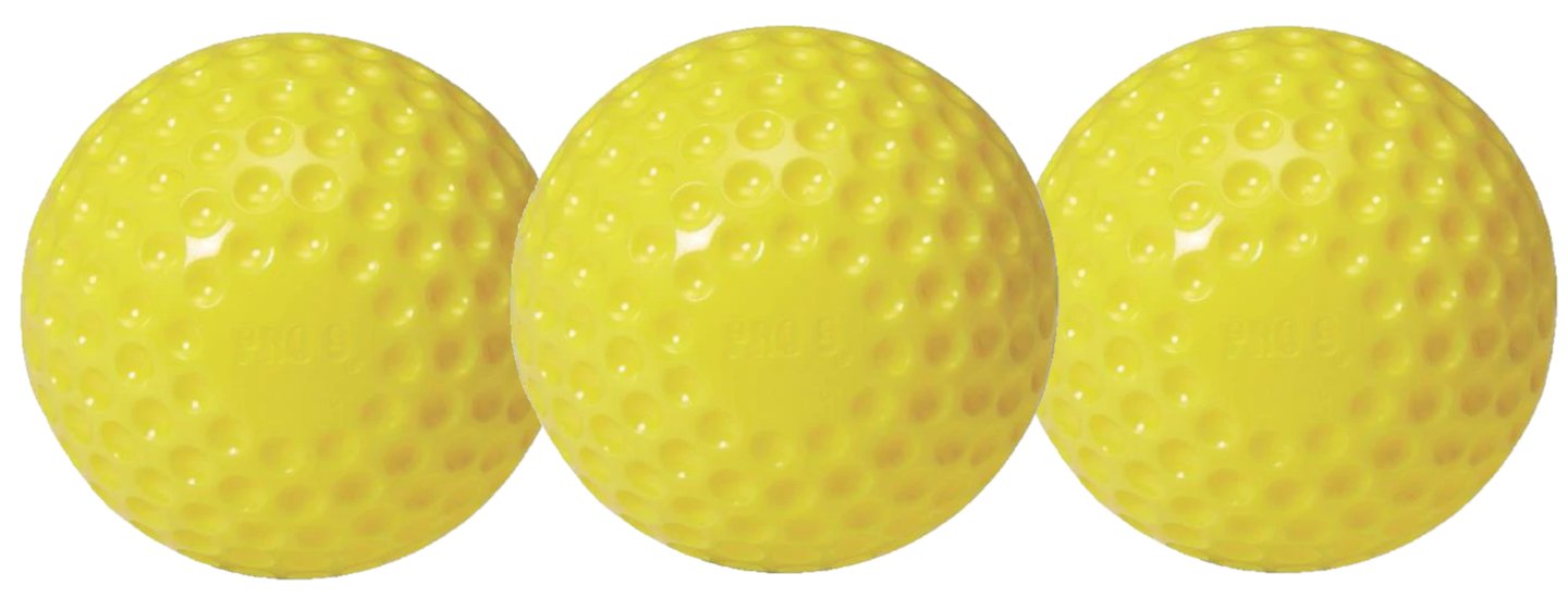 Three Pitching Machine Balls