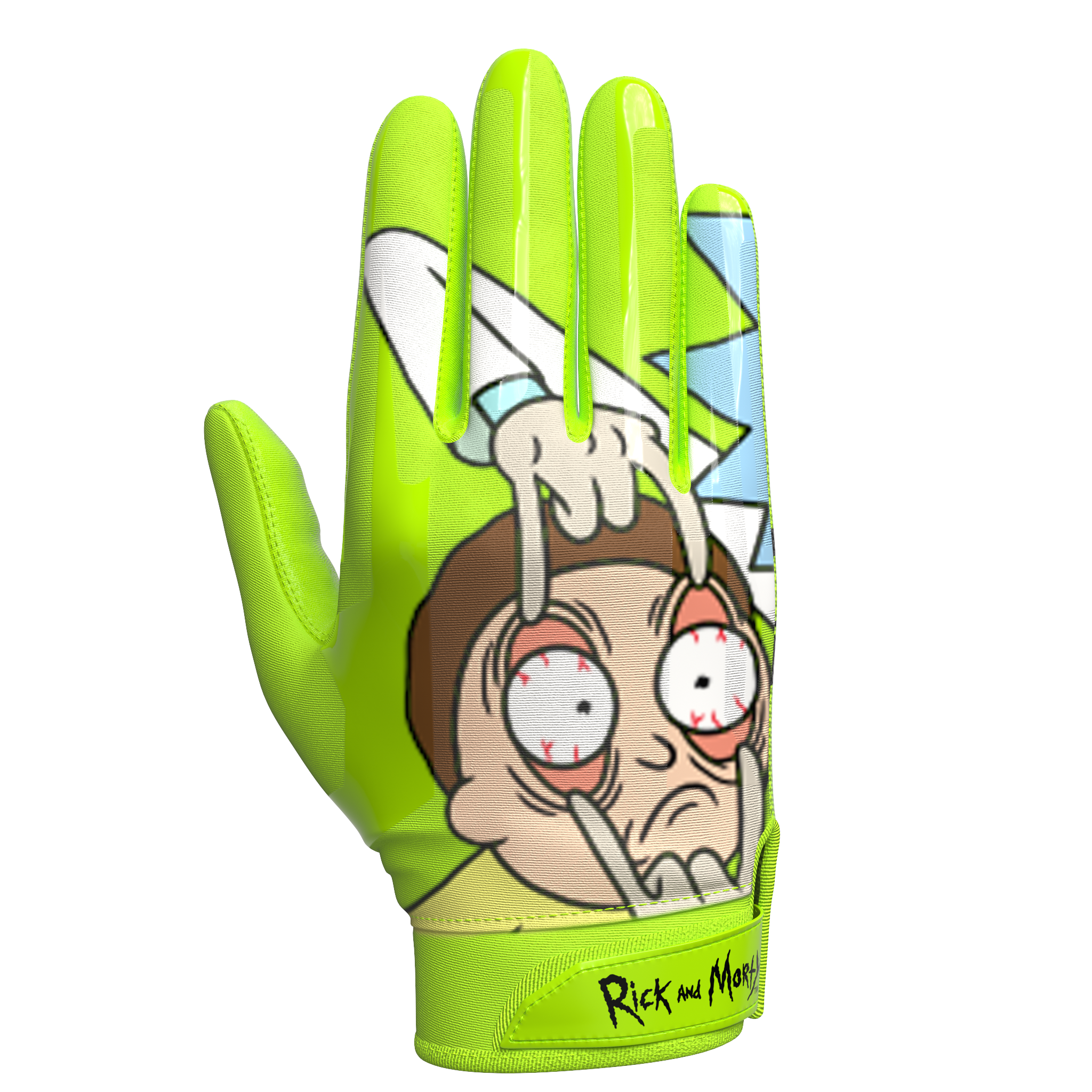 Rick and Morty Football Gloves - VPS1 by Phenom Elite