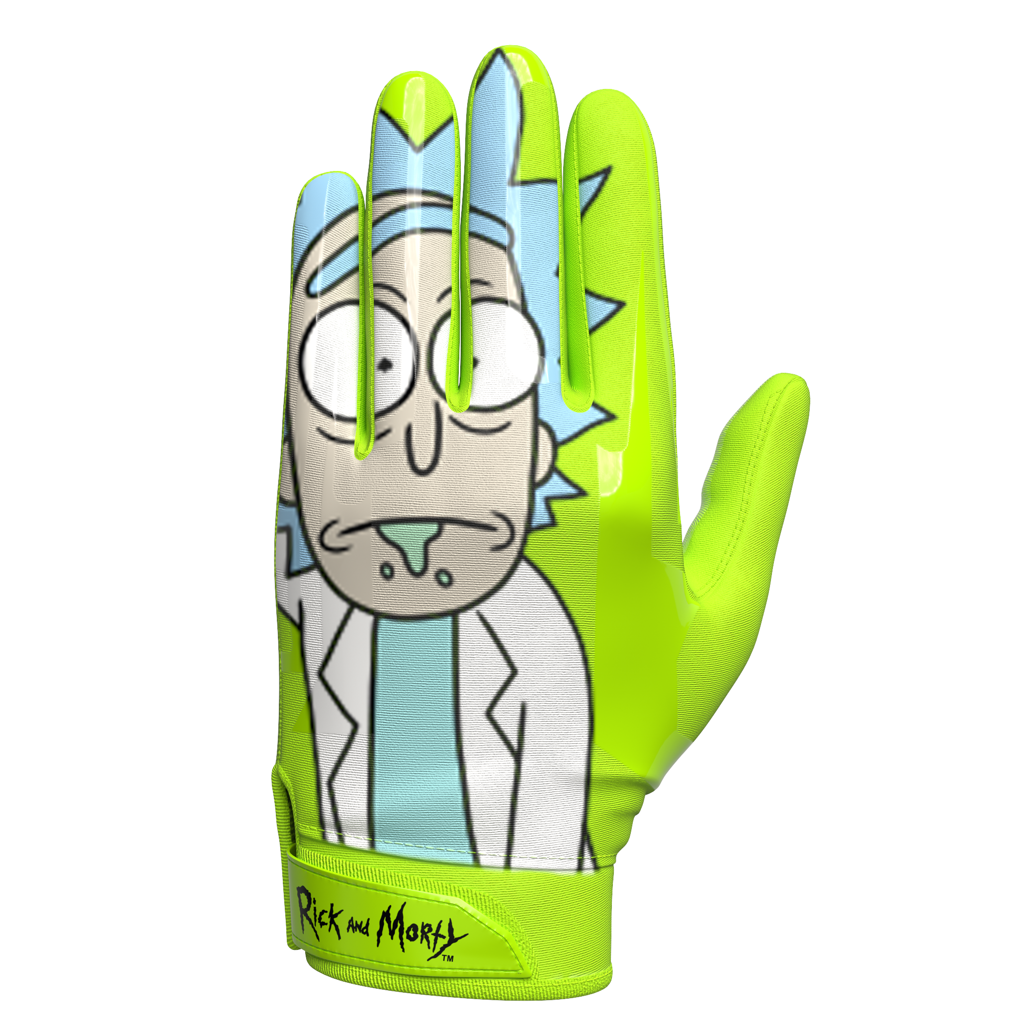 Rick and Morty Football Gloves - VPS1 by Phenom Elite