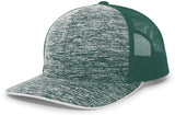 Aggressive Heather Trucker Snapback Cap