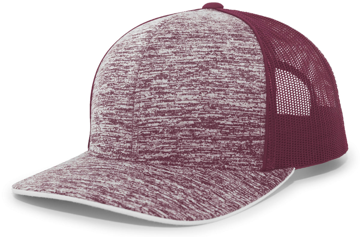 Aggressive Heather Trucker Snapback Cap