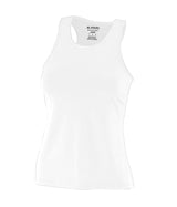 Girls Poly/Spandex Solid Racerback Tank
