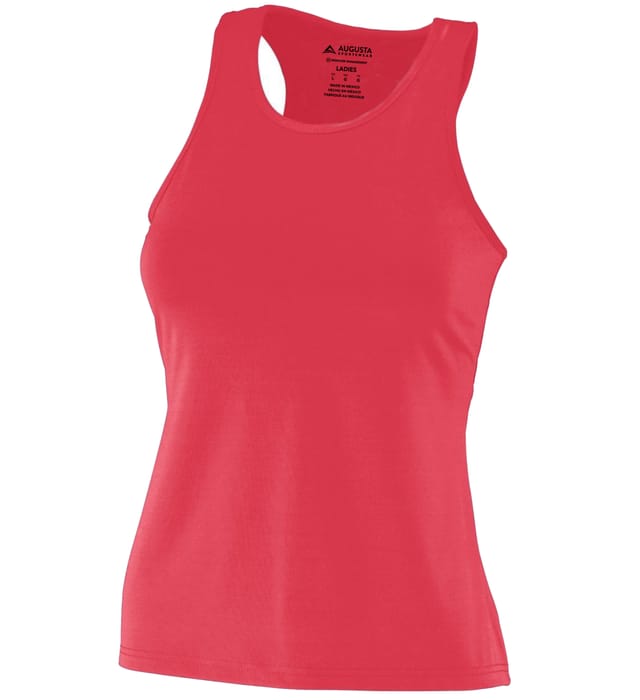 Girls Poly/Spandex Solid Racerback Tank