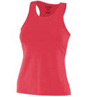 Girls Poly/Spandex Solid Racerback Tank