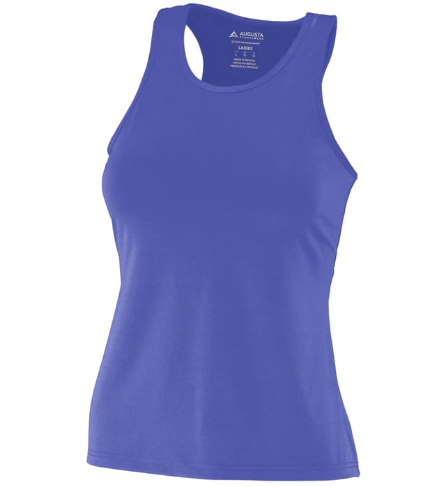 Ladies Poly/Spandex Solid Racerback Tank