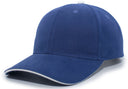 Brushed Twill Cap With Sandwich Bill