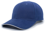 Brushed Twill Cap With Sandwich Bill