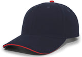 Brushed Twill Cap With Sandwich Bill