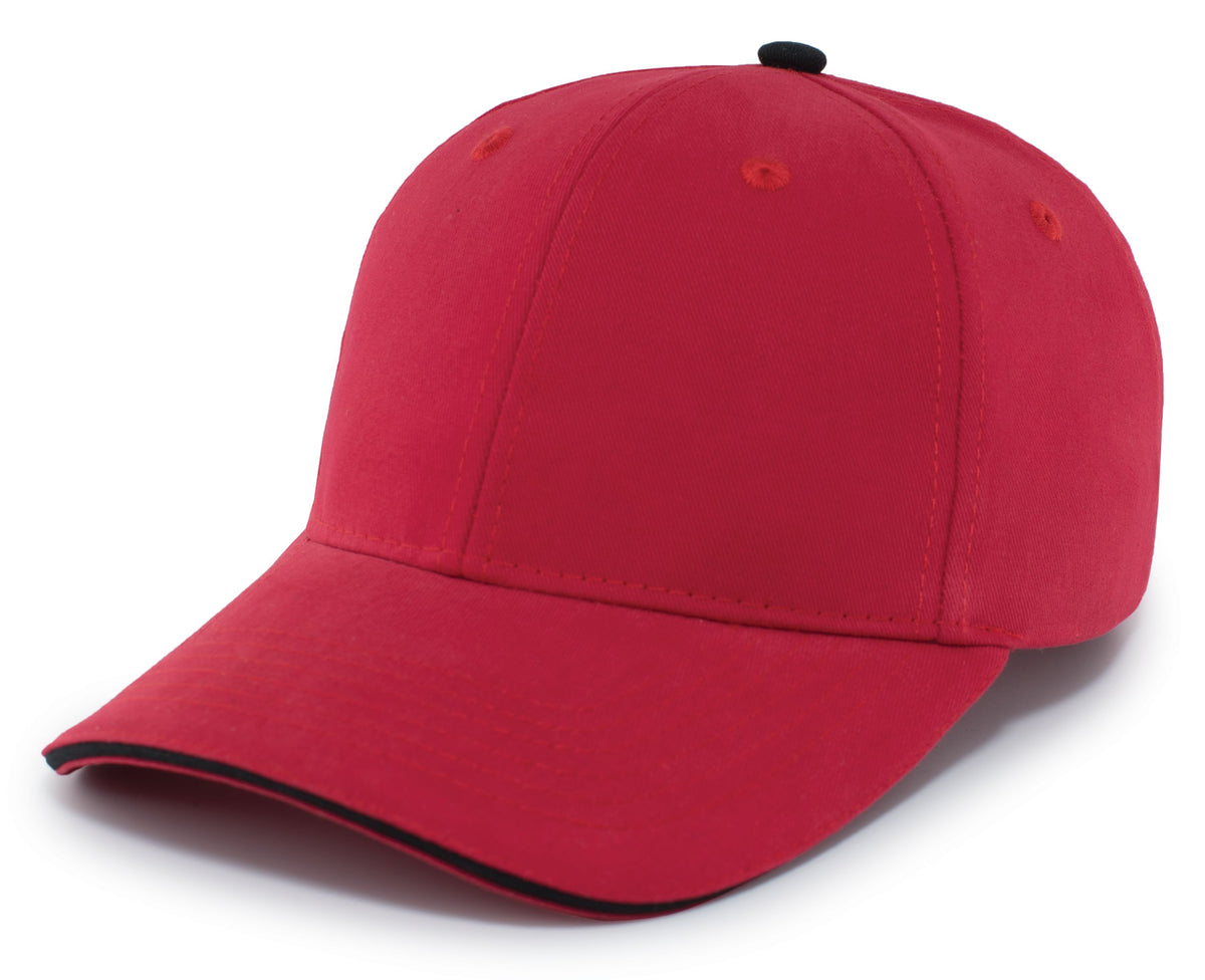 Brushed Twill Cap With Sandwich Bill