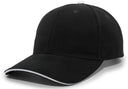 Brushed Twill Cap With Sandwich Bill