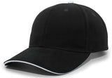 Brushed Twill Cap With Sandwich Bill