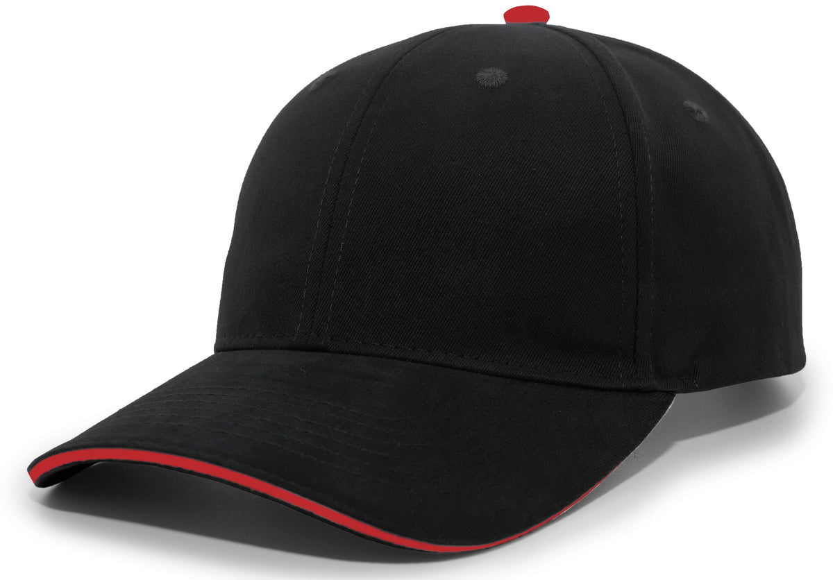 Brushed Twill Cap With Sandwich Bill