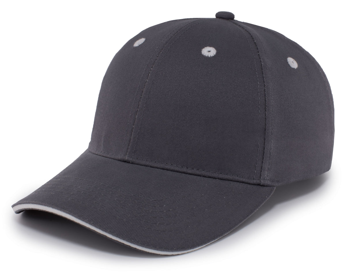 Brushed Twill Cap With Sandwich Bill