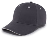 Brushed Twill Cap With Sandwich Bill