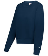 LADIES ATHLETIC FLEECE CROP CREW