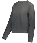 LADIES ATHLETIC FLEECE CROP CREW