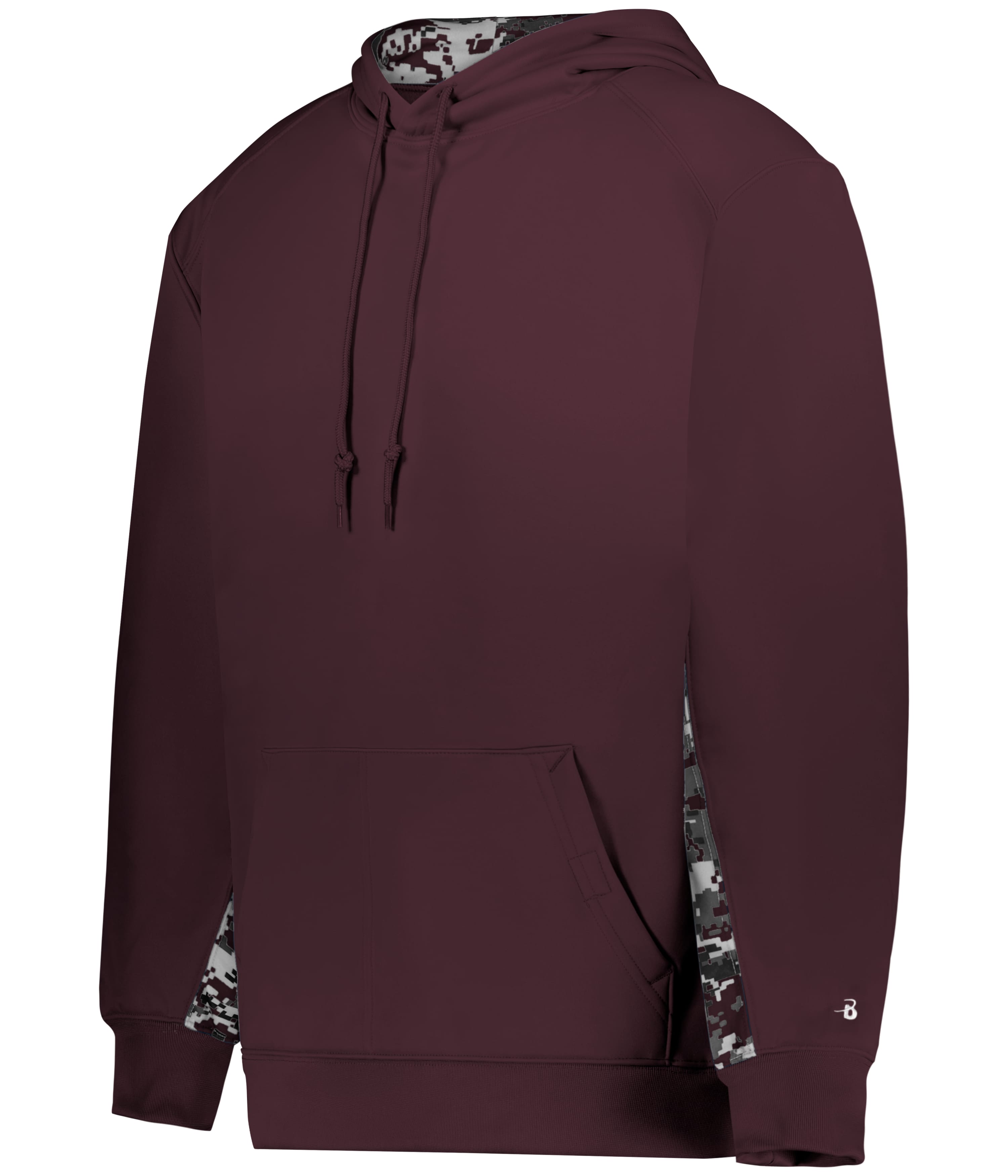 Digital Colorblock Hood