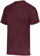 Youth Attain Wicking Two-Button Baseball Jersey