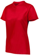 Ladies Attain Wicking Two-Button Softball Jersey