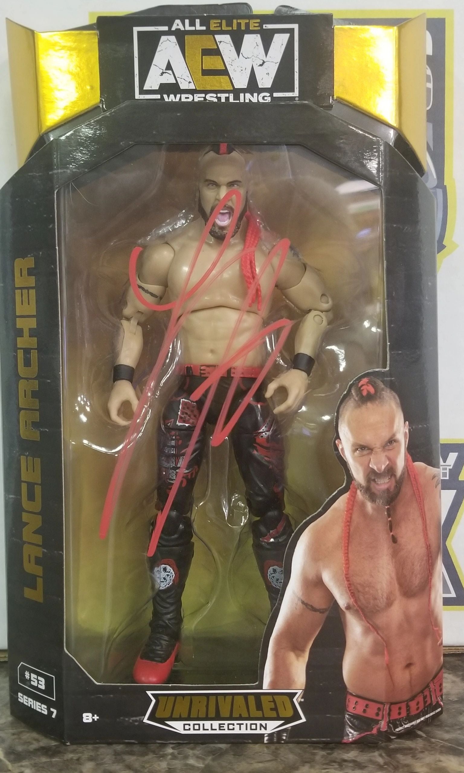 Lance Archer AEW Unrivaled Series 7 Action Figure SIGNED